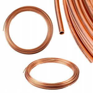 Rurka miedziana rura 12 mm miękka fi 12 krążek - 5 metrów