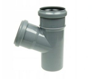 Trójnik KANALIZACYJNY 50mm 67° PP PCV Odpływowy Łącznik Rozdzielacz Złączka