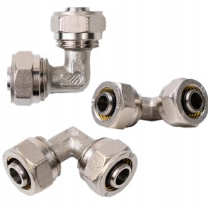 Kolano Kolanko PEX Skręcane 16x16 Alupex Instalacje CWU CO Złączka Rur