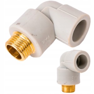 Kolano Kolanko Zgrzewane 16x1/2 GZ PP-R Polipropylen 90° Łącznik Rur CO CWU