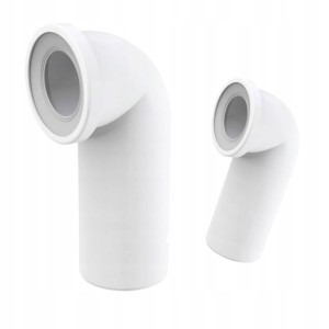 Kolano WC 110mm 90° Rura Odpływowa Przyłącze Kanalizacyjne Przyłączeniowe