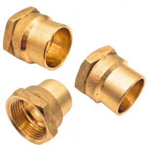Mufa do lutowania mosiężna 22 x 1/2 GW lutowanie