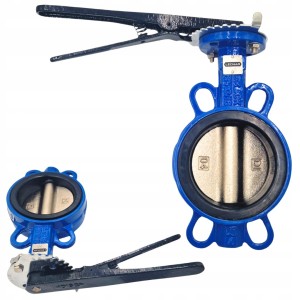 Przepustnica DN100 międzykołnierzowa zawór kołnierzowy żeliwny DN100 żeliwo