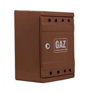 Szafka na zawór gazowy 280x350x200 skrzynka brąz
