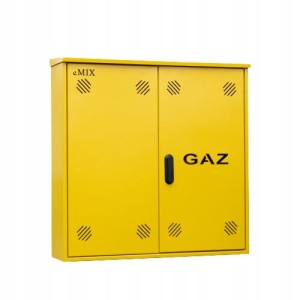 Szafka gazowa na 3/4 gazomierze 1000x1000x250 alu