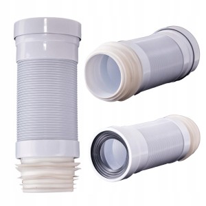 Rura ELASTYCZNA WC 110mm Złącze HARMONIJKA Odpływowa 310-550mm z Uszczelką