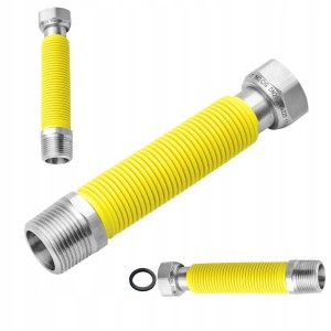 Wąż do Gazu Kuchenki Gazowej Przewód Gazowy ROZCIĄGLIWY 1/2 220-420mm GW/GZ