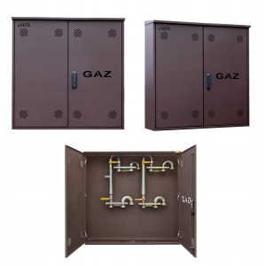 Szafka gazowa 1000x1000x250 na 4 gazomierze