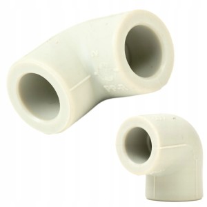 Kolano Kolanko Zgrzewane 16mm PP-R Polipropylen 90° Łącznik Rur CO CWU