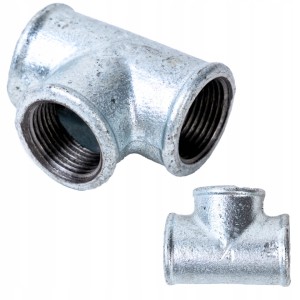 Trójnik Żeliwny Ocynkowany 3/4'' cala DN20 Wewnętrzny Trojak Mufowy SOLIDNY