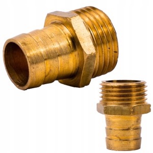Przyłącze Węża Ogrodowego 1/2'' cal Złączka Mosiężna 19mm GZ Nypel Końcówka