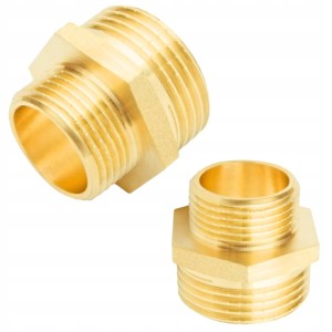 Nypel Redukcyjny 1/2 x 3/8'' cala Mosiężny Złączka Mufa GZ MOCNY MOSIĄDZ