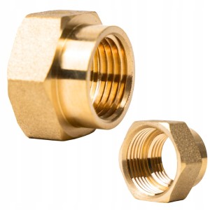 Redukcja Mosiężna 1 na 1/2'' cala GW/GW Złączka Mocna do Instalacji CO CWU