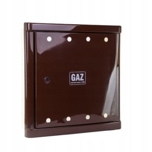 Szafka gazowa Z3 600x600x250mm podtynkowa brąz