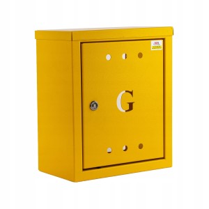 Szafka Skrzynka gazowa zawór 25x30x15 METAL Żółta
