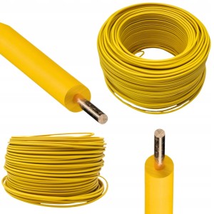 Przewód kabel lokalizacyjny DY 1 instalacyjny żółty miedziany drut DY 1