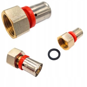 Złączka PEX 16 x 1/2 z nakrętką mosiężną obrotową