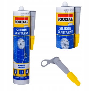 Silikon Sanitarny BRĄZOWY Uszczelniający do Płytek Łazienki WC Kuchni 280ml