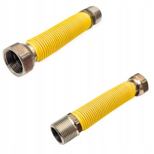 Wąż do Gazu Kuchenki Gazowej Przewód Gazowy ROZCIĄGLIWY 3/4 130-220mm GW/GZ